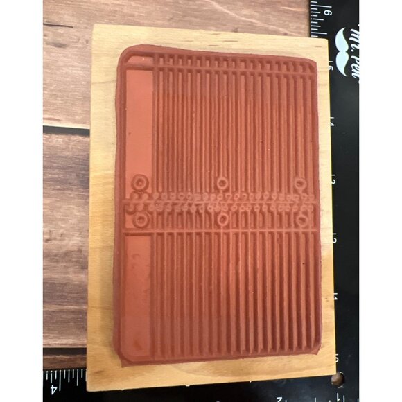 Vintage W M Rubber Stamp Spiral Notebook Design By Another Stamp Co. KC-253-L - Picture 3 of 4
